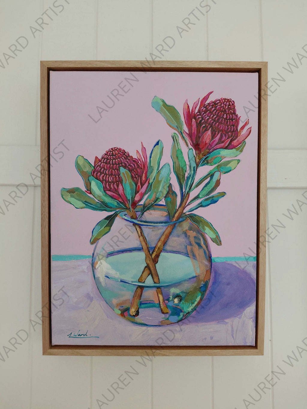 Waratah on Purple