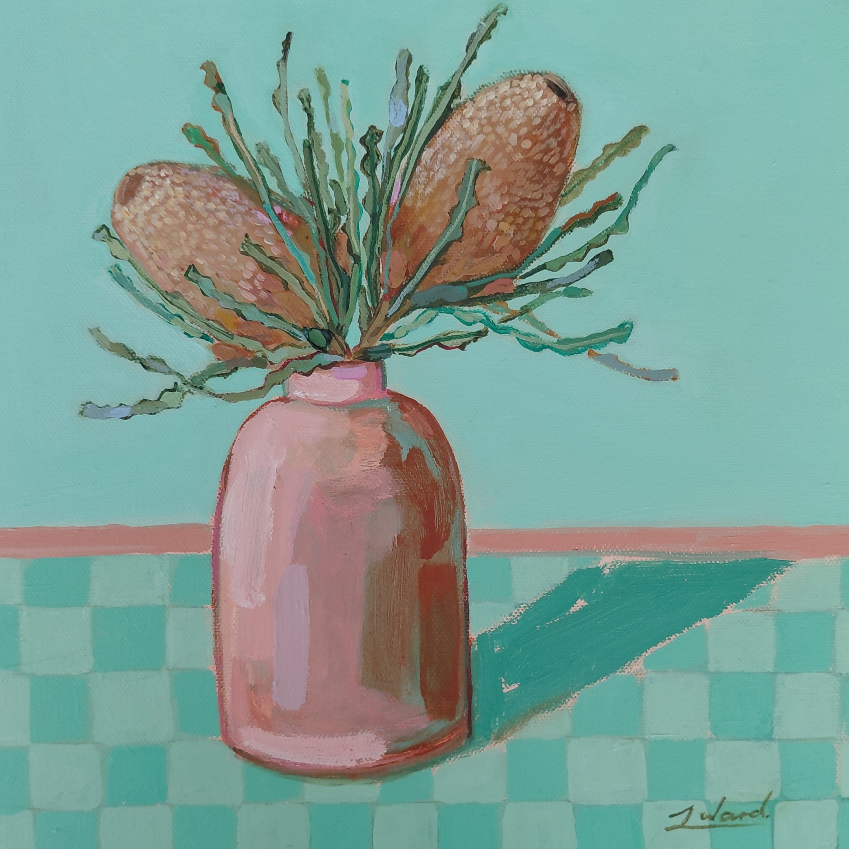 Sitting With Banksias
